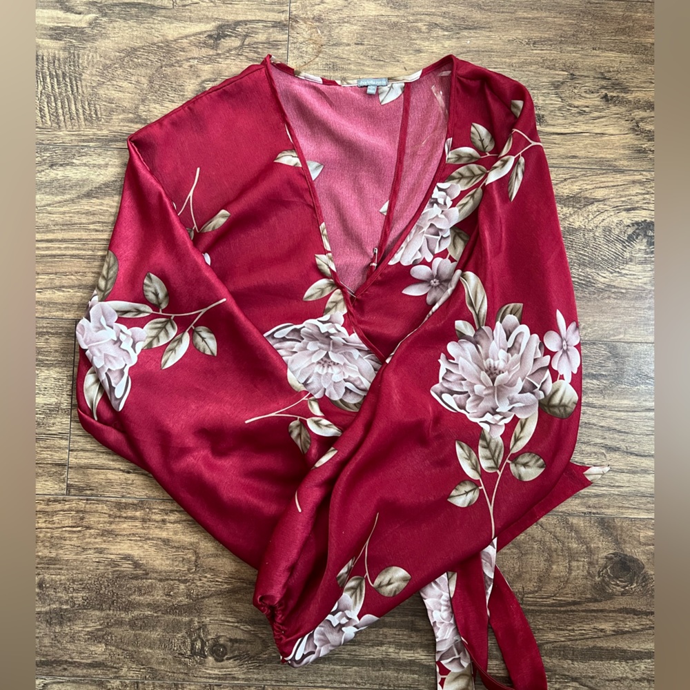 Worn once, Charlotte Russe Flower print blouse